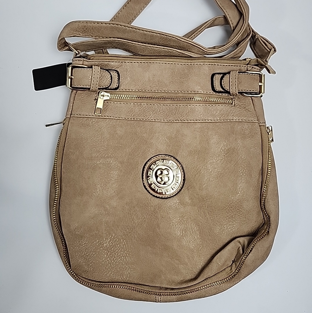 Medium Sized Tan/light Brown Purse. New Never Used. Approximately 11"x12"x3"